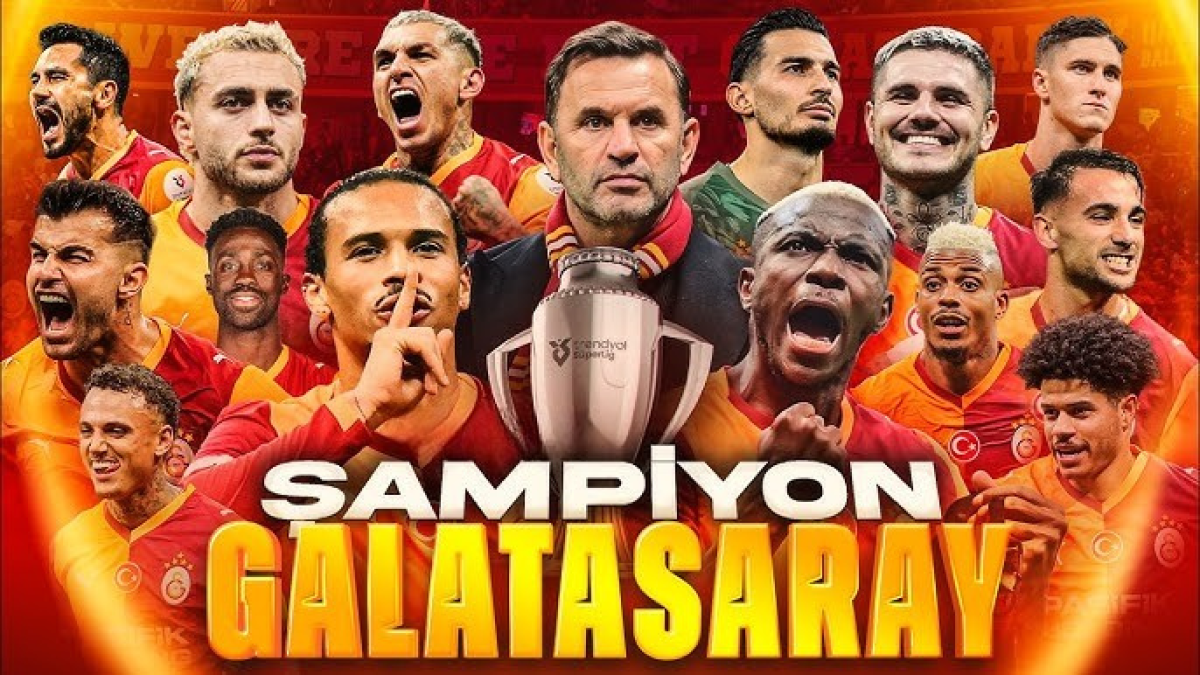 Süper Lig’de şampiyon Galatasaray! 25. zafer geldi