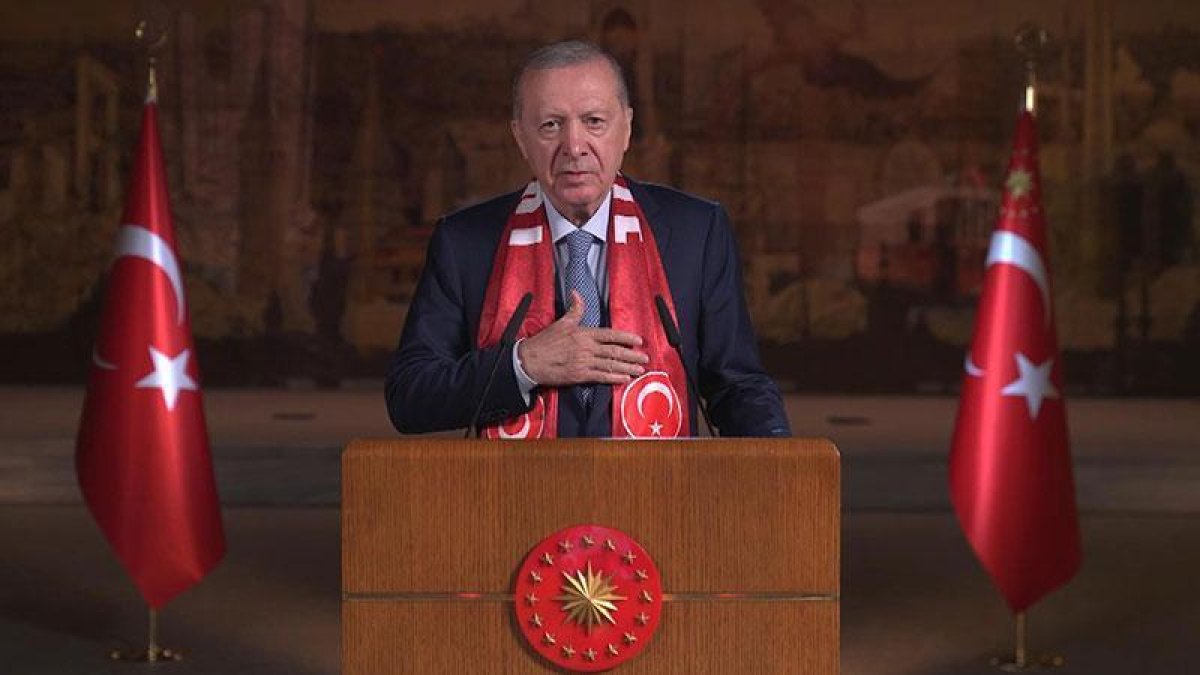 Cumhurbaşkanı Erdoğan'dan Milli Takım'a Dünya Kupası mesajı: Yeni bir destan yazmanın zamanı geldi